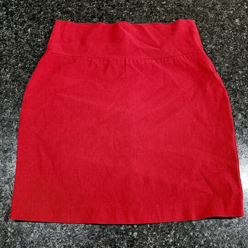 Signature Bold Red Pencil Skirt